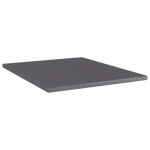 vidaXL Plăci bibliotecă, 8 buc., gri extralucios, 40x50x1,5 cm, PAL vidaXL Plăci bibliotecă, 8 buc., gri extralucios, 40x50x1,5 cm, PAL