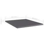 vidaXL Plăci bibliotecă, 8 buc., gri extralucios, 40x50x1,5 cm, PAL vidaXL Plăci bibliotecă, 8 buc., gri extralucios, 40x50x1,5 cm, PAL