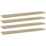 vidaXL Plăci bibliotecă, 4 buc, stejar sonoma, 60 x 10 x 1,5 cm, PAL