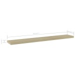vidaXL Plăci bibliotecă, 4 buc, stejar sonoma, 60 x 10 x 1,5 cm, PAL