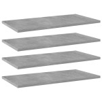 vidaXL Plăci bibliotecă, gri beton, 4 buc, 60 x 30 x 1,5 cm, PAL vidaXL Plăci bibliotecă, gri beton, 4 buc, 60 x 30 x 1,5 cm, PAL