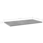 vidaXL Plăci bibliotecă, gri beton, 4 buc, 60 x 30 x 1,5 cm, PAL vidaXL Plăci bibliotecă, gri beton, 4 buc, 60 x 30 x 1,5 cm, PAL
