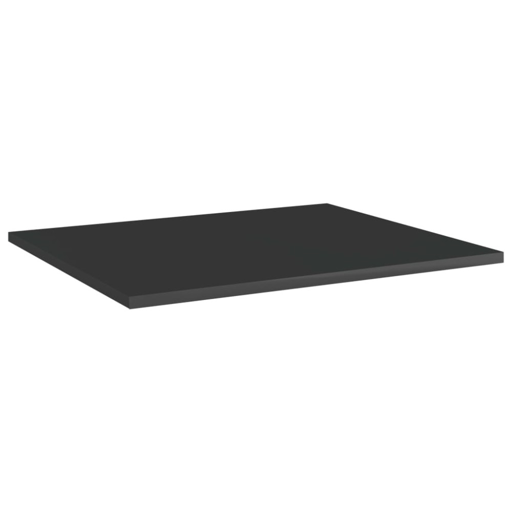 vidaXL Plăci bibliotecă, 8 buc. negru extralucios 60 x 50 x 1,5 cm PAL