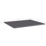vidaXL Plăci bibliotecă, 8 buc., gri extralucios, 60 x 50 x 1,5 cm PAL vidaXL Plăci bibliotecă, 8 buc., gri extralucios, 60 x 50 x 1,5 cm PAL
