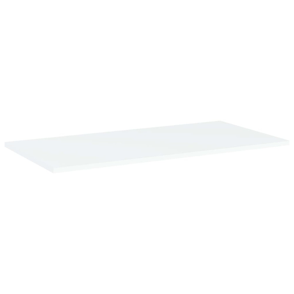 vidaXL Plăci bibliotecă, 4 buc., alb, 80 x 40 x 1,5 cm, PAL