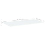 vidaXL Plăci bibliotecă, 4 buc., alb, 80 x 40 x 1,5 cm, PAL vidaXL Plăci bibliotecă, 4 buc., alb, 80 x 40 x 1,5 cm, PAL