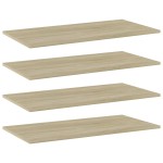vidaXL Plăci bibliotecă, 4 buc, stejar sonoma, 80 x 40 x 1,5 cm, PAL vidaXL Plăci bibliotecă, 4 buc, stejar sonoma, 80 x 40 x 1,5 cm, PAL