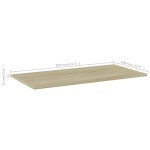 vidaXL Plăci bibliotecă, 4 buc, stejar sonoma, 80 x 40 x 1,5 cm, PAL vidaXL Plăci bibliotecă, 4 buc, stejar sonoma, 80 x 40 x 1,5 cm, PAL