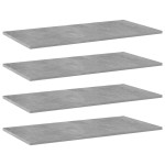 vidaXL Plăci bibliotecă, gri beton, 4 buc, 80 x 40 x 1,5 cm, PAL vidaXL Plăci bibliotecă, gri beton, 4 buc, 80 x 40 x 1,5 cm, PAL