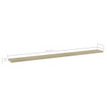 vidaXL Plăci bibliotecă, 4 buc., stejar sonoma, 100 x 10 x 1,5 cm, PAL vidaXL Plăci bibliotecă, 4 buc., stejar sonoma, 100 x 10 x 1,5 cm, PAL
