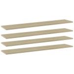 vidaXL Plăci bibliotecă, 4 buc, stejar sonoma,100 x 20 x 1,5 cm, PAL