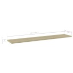 vidaXL Plăci bibliotecă, 4 buc, stejar sonoma,100 x 20 x 1,5 cm, PAL