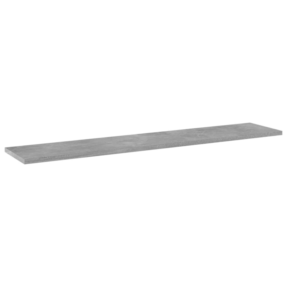 vidaXL Plăci bibliotecă, gri beton, 4 buc, 100 x 20 x 1,5 cm, PAL