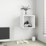 vidaXL Dulap de perete, alb, 37x37x37 cm, lemn prelucrat vidaXL Dulap de perete, alb, 37x37x37 cm, lemn prelucrat