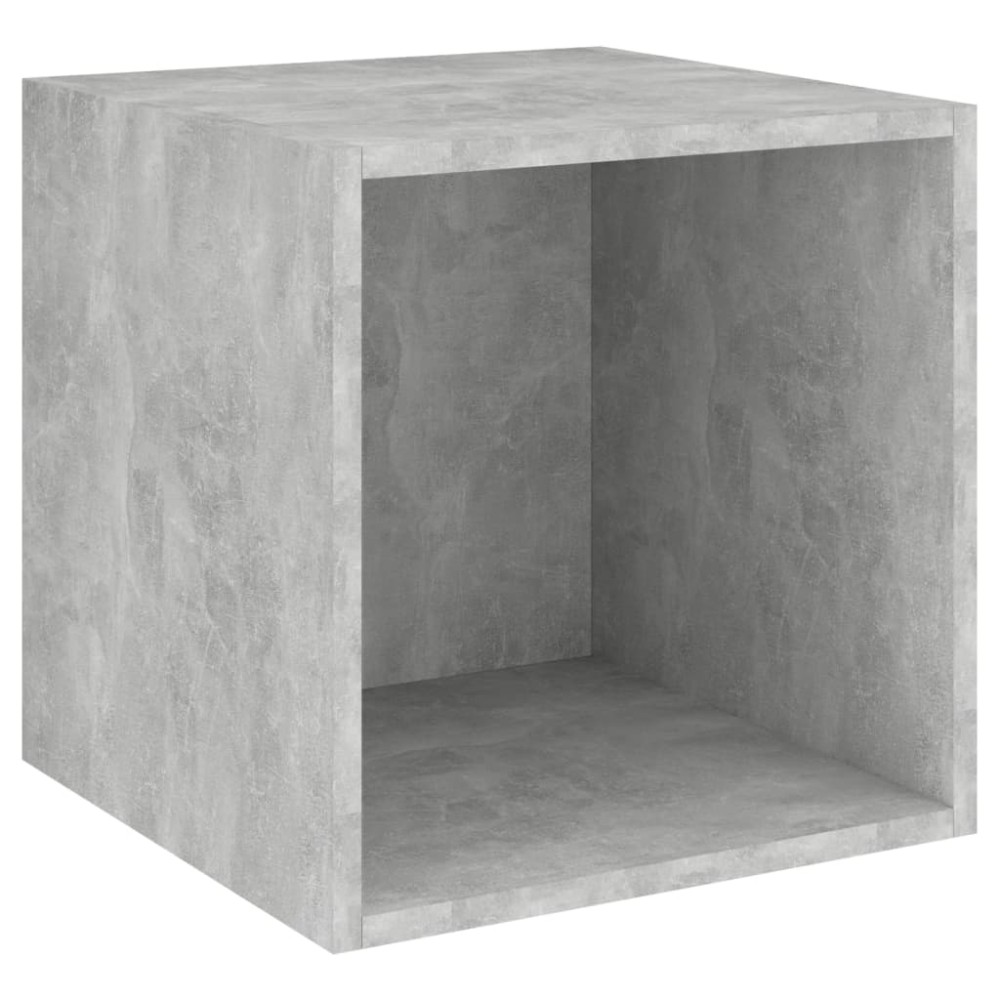 vidaXL Dulap de perete, gri beton, 37x37x37 cm, PAL