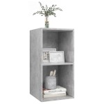 vidaXL Dulap TV montat pe perete, gri beton, 37x37x72 cm, PAL