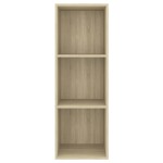 vidaXL Dulap TV montat pe perete, stejar Sonoma, 37x37x107 cm, PAL