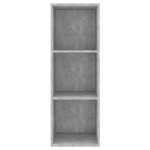 vidaXL Dulap TV montat pe perete, gri beton, 37x37x107 cm, PAL