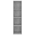 vidaXL Dulap TV montat pe perete, gri beton, 37x37x142,5 cm, PAL