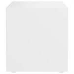 vidaXL Comode TV, 2 buc., alb, 37x35x37 cm, PAL