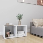 vidaXL Comode TV, 2 buc., alb, 37x35x37 cm, PAL