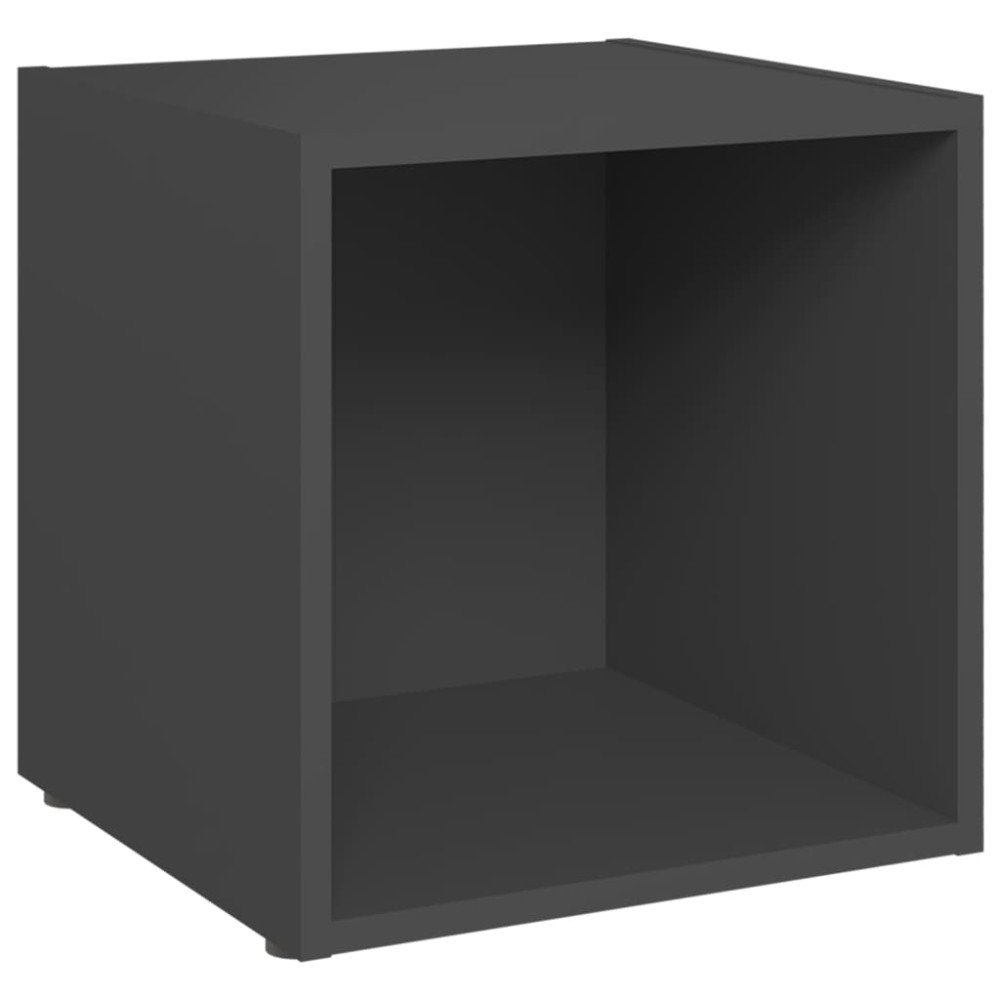 vidaXL Comodă TV, gri, 37x35x37 cm, PAL