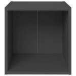 vidaXL Comodă TV, gri, 37x35x37 cm, PAL