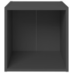 vidaXL Comode TV, 2 buc., gri, 37x35x37 cm, PAL
