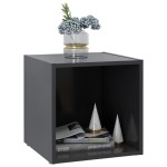 vidaXL Comode TV, 2 buc., gri, 37x35x37 cm, PAL