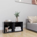 vidaXL Comode TV, 2 buc., gri, 37x35x37 cm, PAL