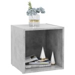 vidaXL Comode TV, 2 buc., gri beton, 37x35x37 cm, PAL