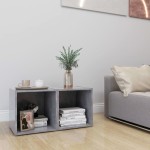 vidaXL Comode TV, 2 buc., gri beton, 37x35x37 cm, PAL