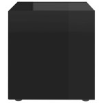 vidaXL Comode TV, 4 buc., negru extralucios, 37x35x37 cm, PAL