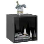 vidaXL Comode TV, 4 buc., negru extralucios, 37x35x37 cm, PAL