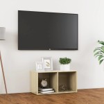vidaXL Comodă TV, stejar Sonoma, 72x35x36,5 cm, PAL vidaXL Comodă TV, stejar Sonoma, 72x35x36,5 cm, PAL