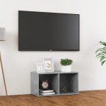 vidaXL Comodă TV, gri beton, 72x35x36,5 cm, PAL vidaXL Comodă TV, gri beton, 72x35x36,5 cm, PAL