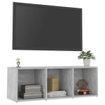 vidaXL Comodă TV, gri beton, 107x35x37 cm, PAL vidaXL Comodă TV, gri beton, 107x35x37 cm, PAL