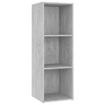 vidaXL Comodă TV, gri beton, 107x35x37 cm, PAL vidaXL Comodă TV, gri beton, 107x35x37 cm, PAL