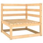 vidaXL Set mobilier grădină, 3 piese, lemn masiv de pin