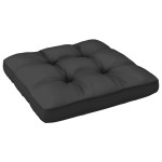 vidaXL Canapea de grădină cu 2 locuri, cu perne, negru, lemn masiv pin vidaXL Canapea de grădină cu 2 locuri, cu perne, negru, lemn masiv pin