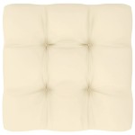 vidaXL Canapele de mijloc grădină, perne crem, 2 buc., lemn masiv pin vidaXL Canapele de mijloc grădină, perne crem, 2 buc., lemn masiv pin