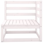 vidaXL Set mobilier de grădină cu perne, 2 piese, alb, lemn masiv pin vidaXL Set mobilier de grădină cu perne, 2 piese, alb, lemn masiv pin
