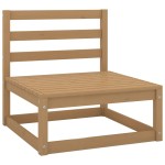 vidaXL Set mobilier grădină&perne 2 piese, maro miere lemn masiv pin vidaXL Set mobilier grădină&perne 2 piese, maro miere lemn masiv pin