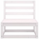 vidaXL Set mobilier de grădină cu perne, 2 piese, alb, lemn masiv pin vidaXL Set mobilier de grădină cu perne, 2 piese, alb, lemn masiv pin