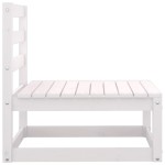 vidaXL Set mobilier de grădină cu perne, 2 piese, alb, lemn masiv pin vidaXL Set mobilier de grădină cu perne, 2 piese, alb, lemn masiv pin