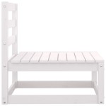 vidaXL Set mobilier de grădină cu perne, 2 piese, alb, lemn masiv pin vidaXL Set mobilier de grădină cu perne, 2 piese, alb, lemn masiv pin