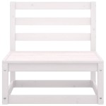 vidaXL Set mobilier de grădină cu perne, 3 piese, alb, lemn masiv pin vidaXL Set mobilier de grădină cu perne, 3 piese, alb, lemn masiv pin