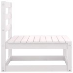 vidaXL Set mobilier de grădină cu perne, 3 piese, alb, lemn masiv pin vidaXL Set mobilier de grădină cu perne, 3 piese, alb, lemn masiv pin