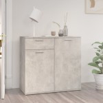 vidaXL Servantă, gri beton, 80x36x75 cm, PAL vidaXL Servantă, gri beton, 80x36x75 cm, PAL