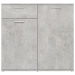 vidaXL Servantă, gri beton, 80x36x75 cm, PAL vidaXL Servantă, gri beton, 80x36x75 cm, PAL